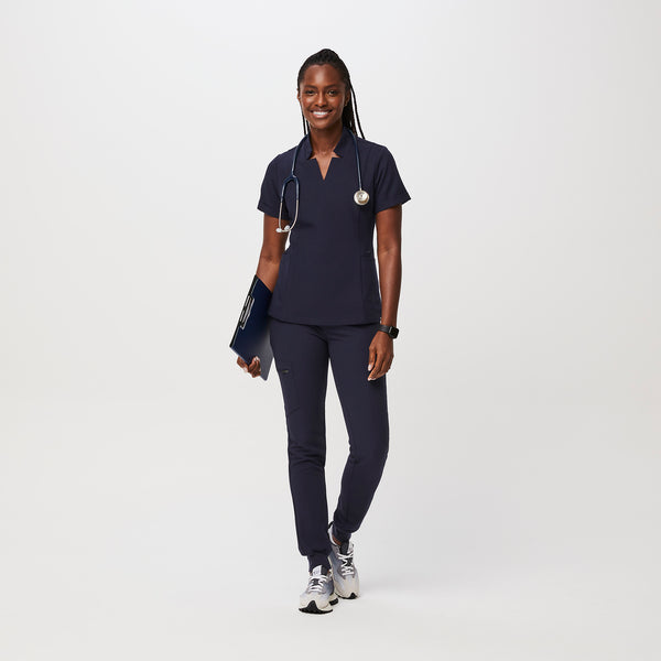 Women's Navy Scrub Tops | FIGS