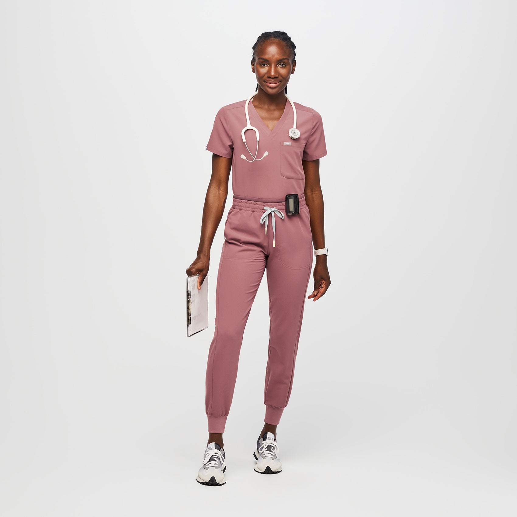 Pantalón deportivo de uniforme médico skinny Mari para mujer