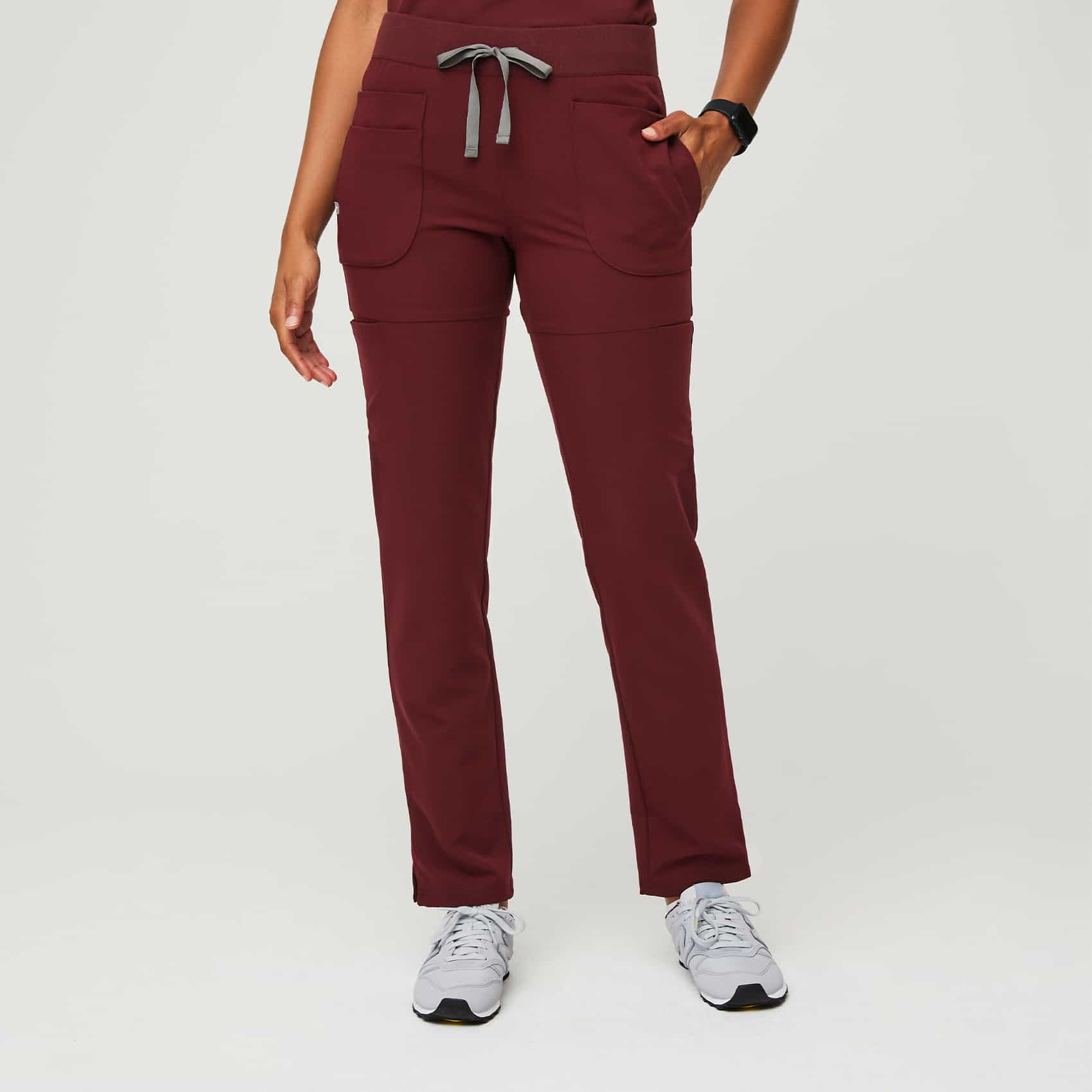 fcity.in - Trendy Graceful Women Maroon Cotton Blend Trousers / Trousers  Pants