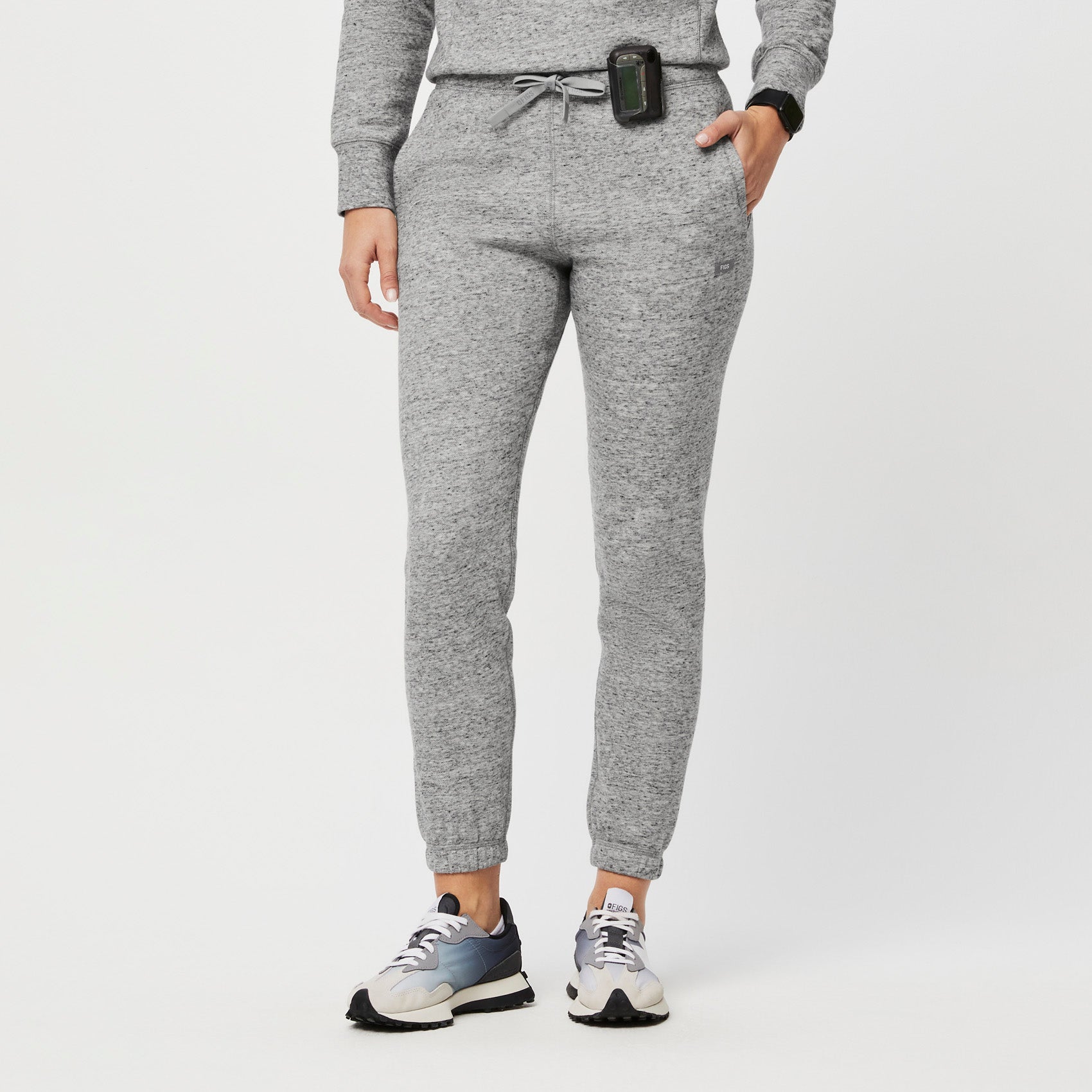 Women's Off-Shift Hoodie Sweatshirt™ - Heather Grey · FIGS