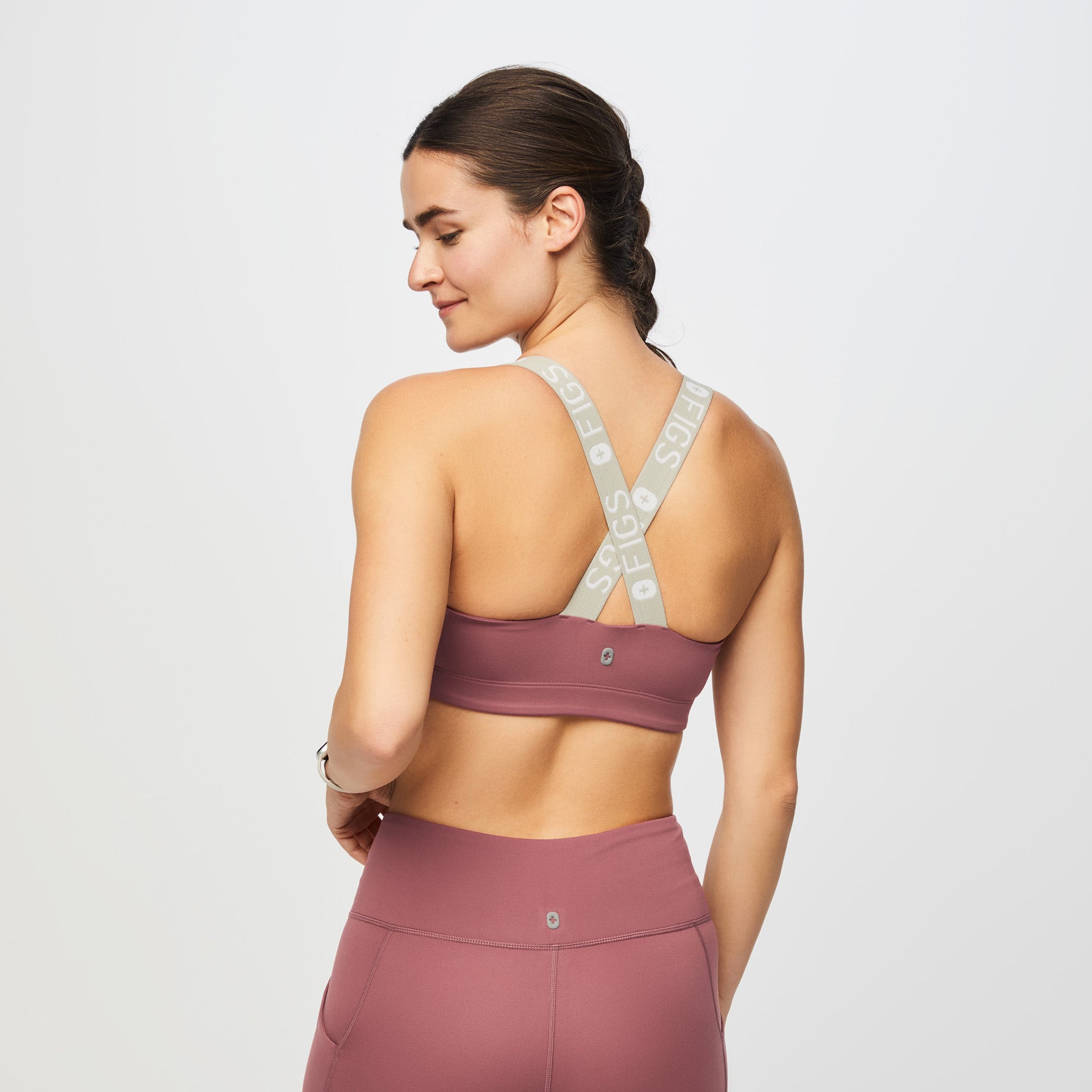 Performance-Sport-BH für Damen - AMETHYSTFARBE · FIGS