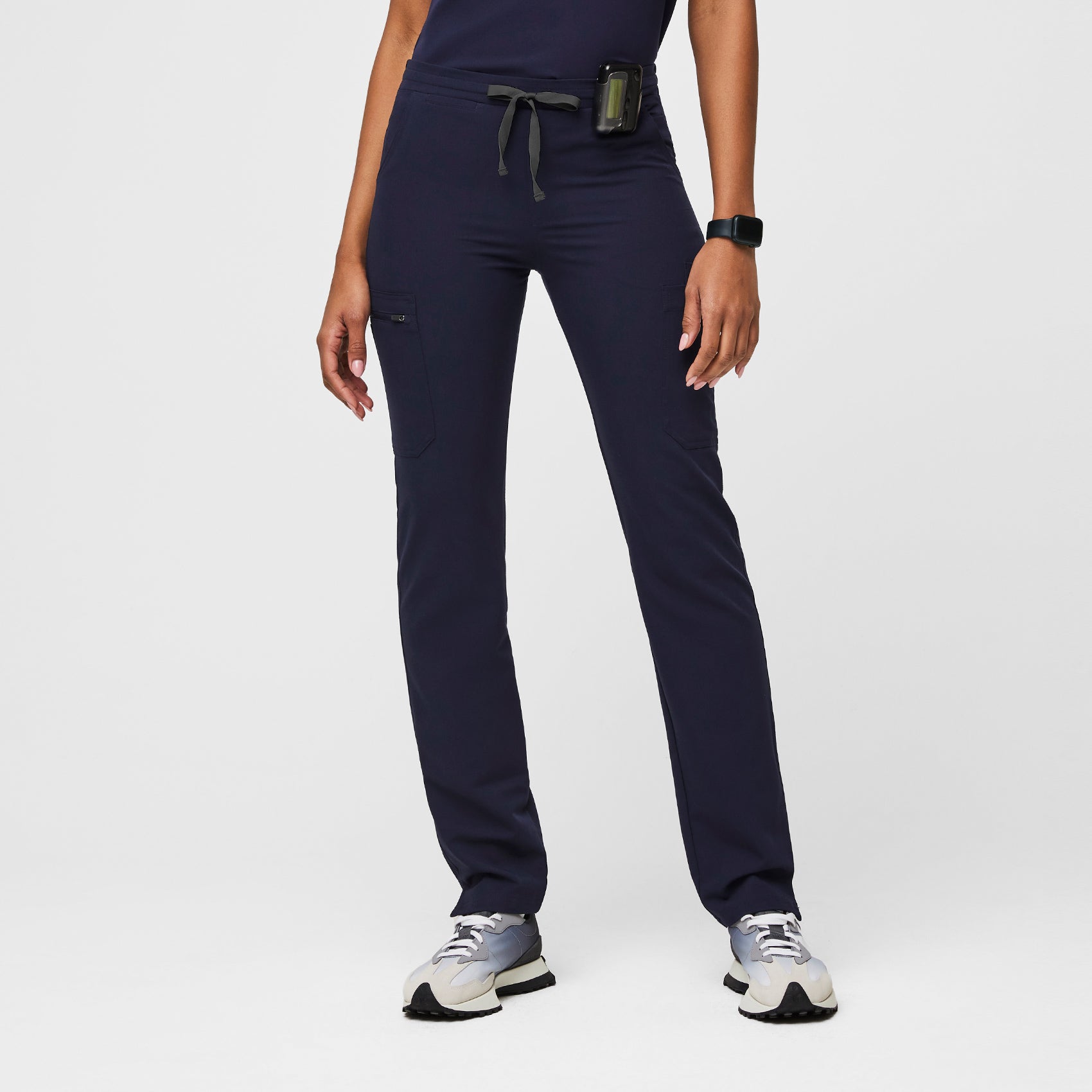 Women's Navy Petite Scrub Pants · FIGS