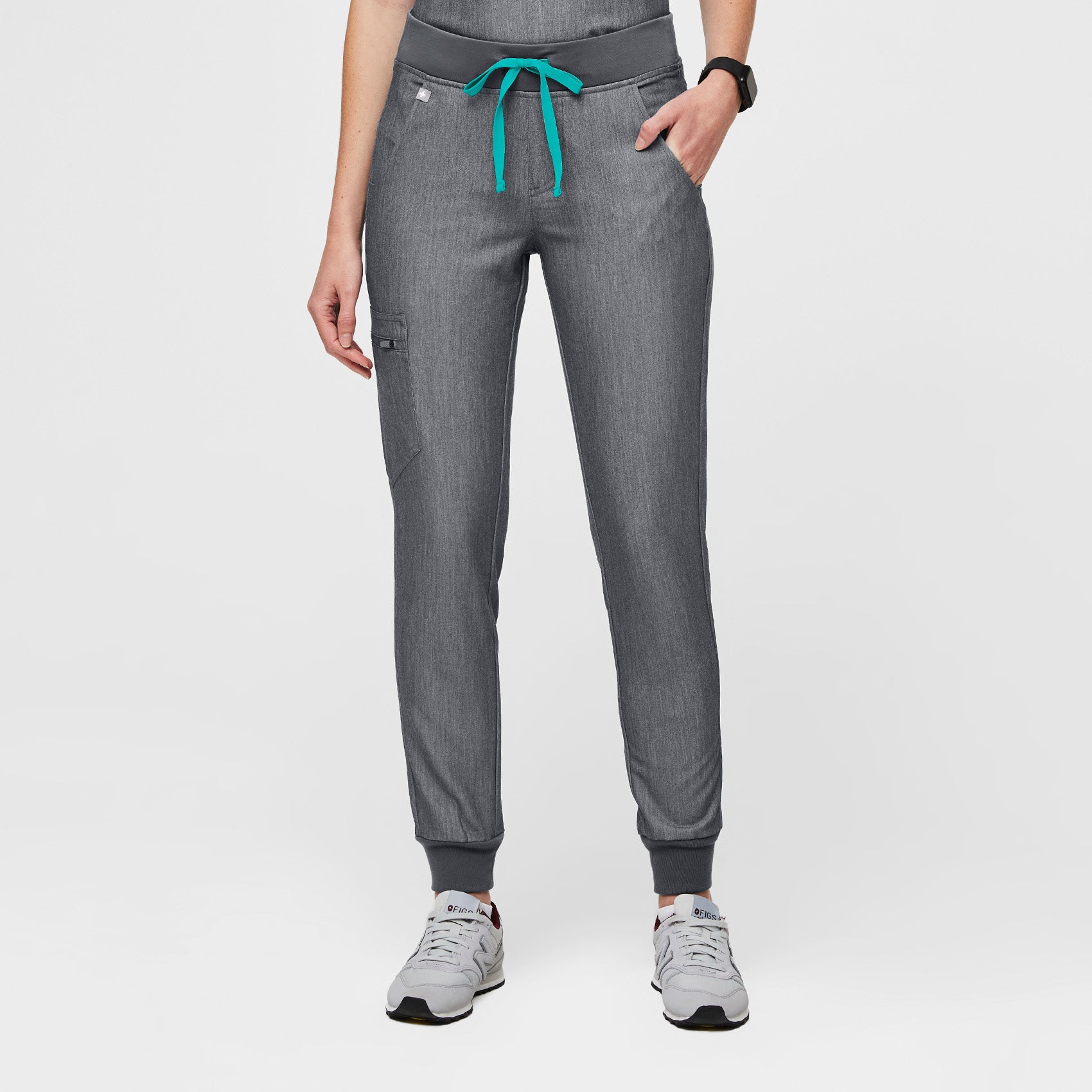 Figs Zamora Jogger Scrub Pants Graphite Grey Size XS Women's