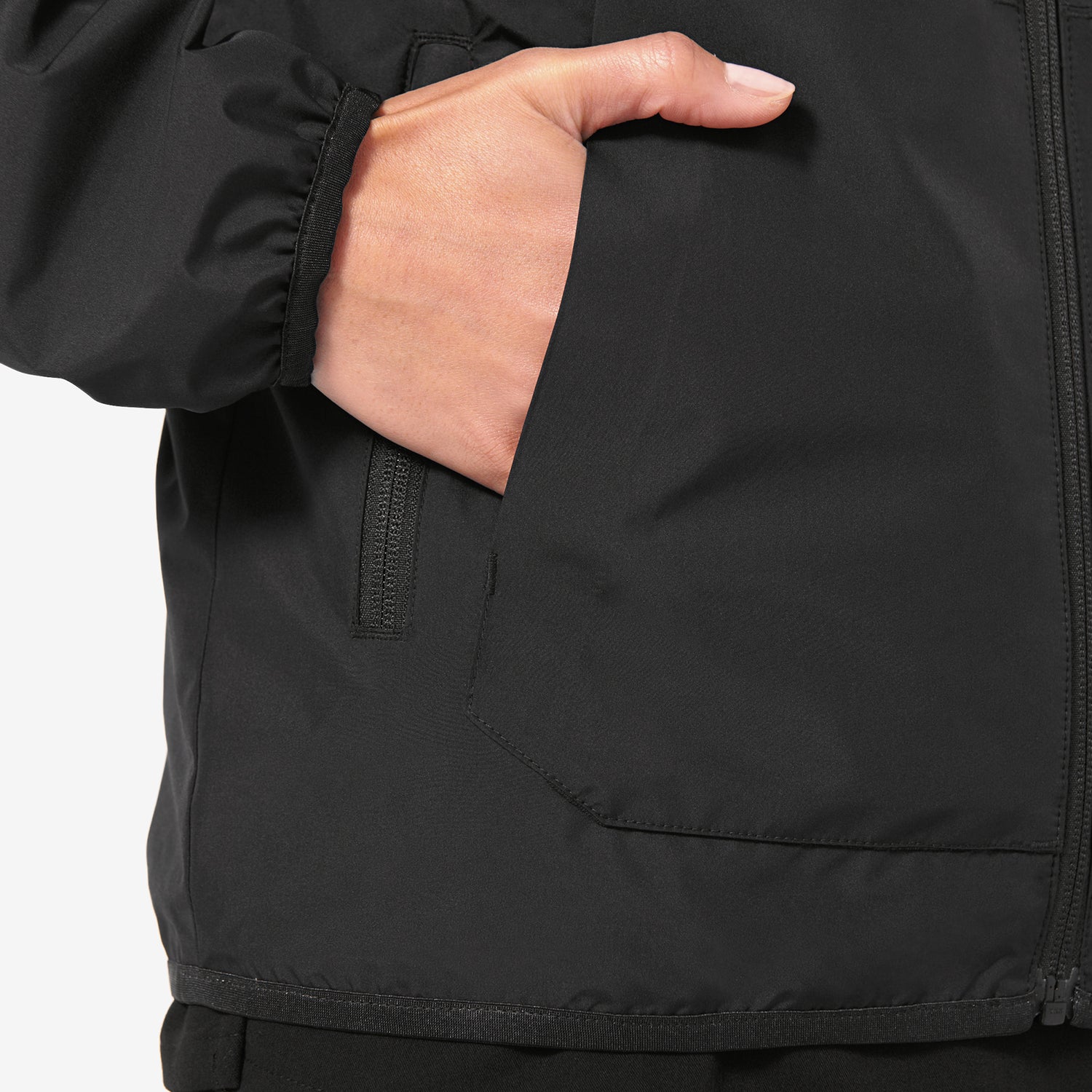 women's Black Throw-On Active Jacket - L / Black - FIGS - Premium ...