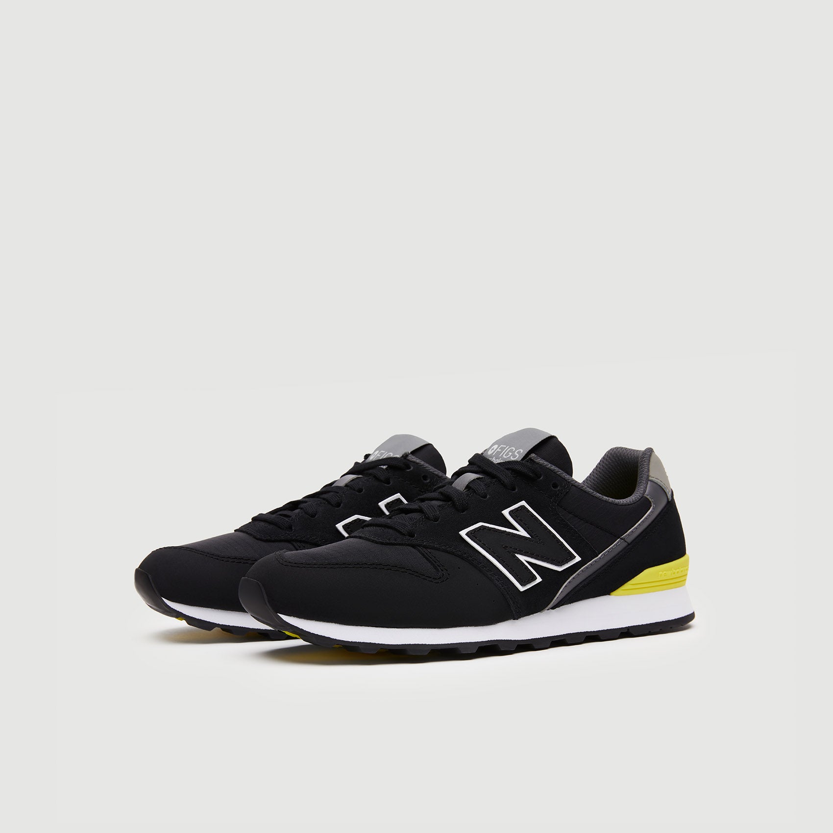 Women's FIGS | New Balance 996 - Black/Yellow