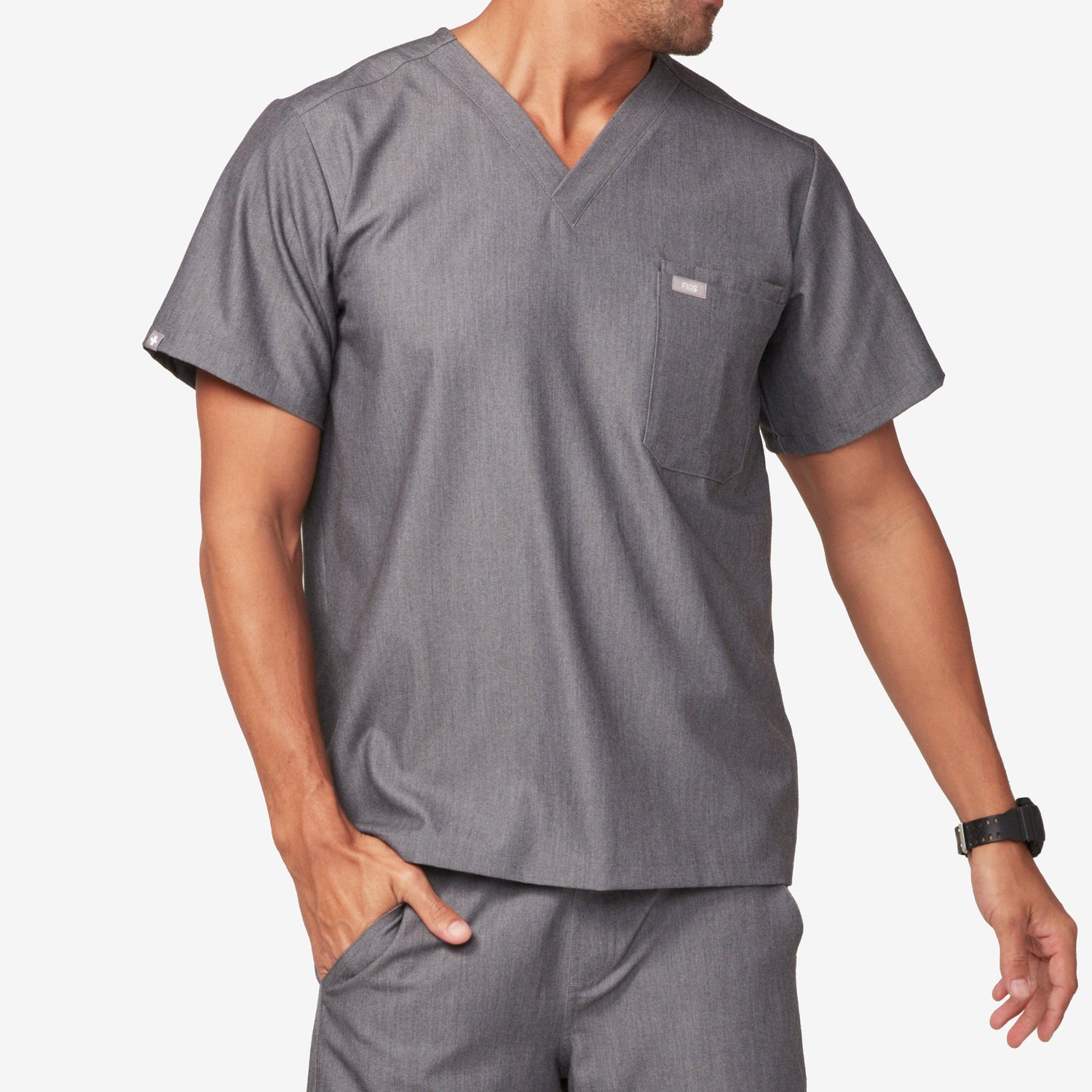 Men's Two-Pocket Scrub Top - Leon – FIGS