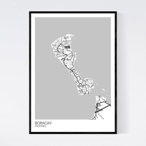Boracay Island Map Print