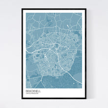 Load image into Gallery viewer, Bracknell City Map Print