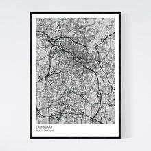 Load image into Gallery viewer, Durham City Map Print