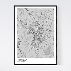 Harpenden City Map Print