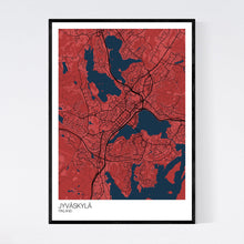 Load image into Gallery viewer, Jyväskylä City Map Print