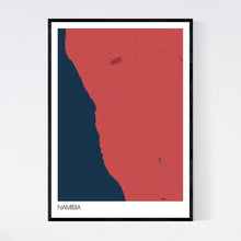Load image into Gallery viewer, Namibia Country Map Print