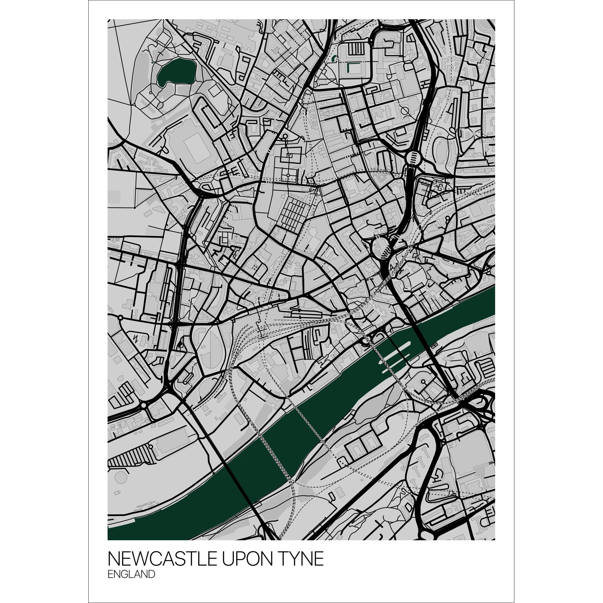 newcastle map