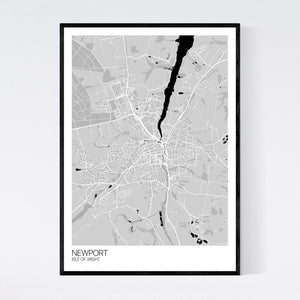 Map of Newport, Isle of Wight