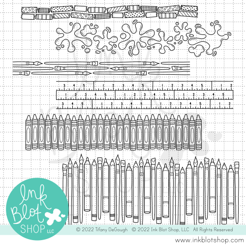 Journaling Spots :: 6x8 Clear Stamp Set – Ink Blot Shop LLC