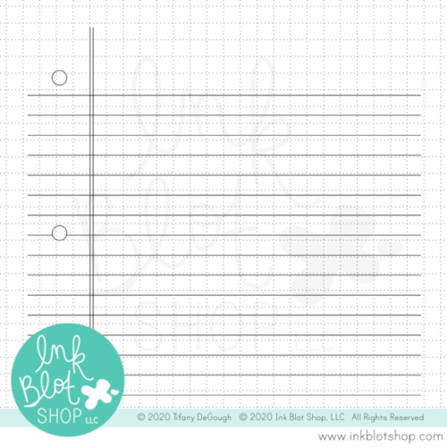 Lined Paper Background :: 6x6 Clear Stamp – Ink Blot Shop LLC