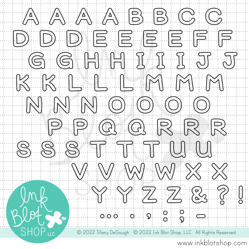 Alphabet Clear Stamp Set 65pc, Letter Rubber Stamps for Planners and  Journals - Printed Heron