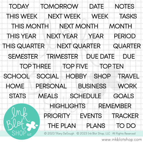 Modern Font Monthly Stamps, Planner Stamps