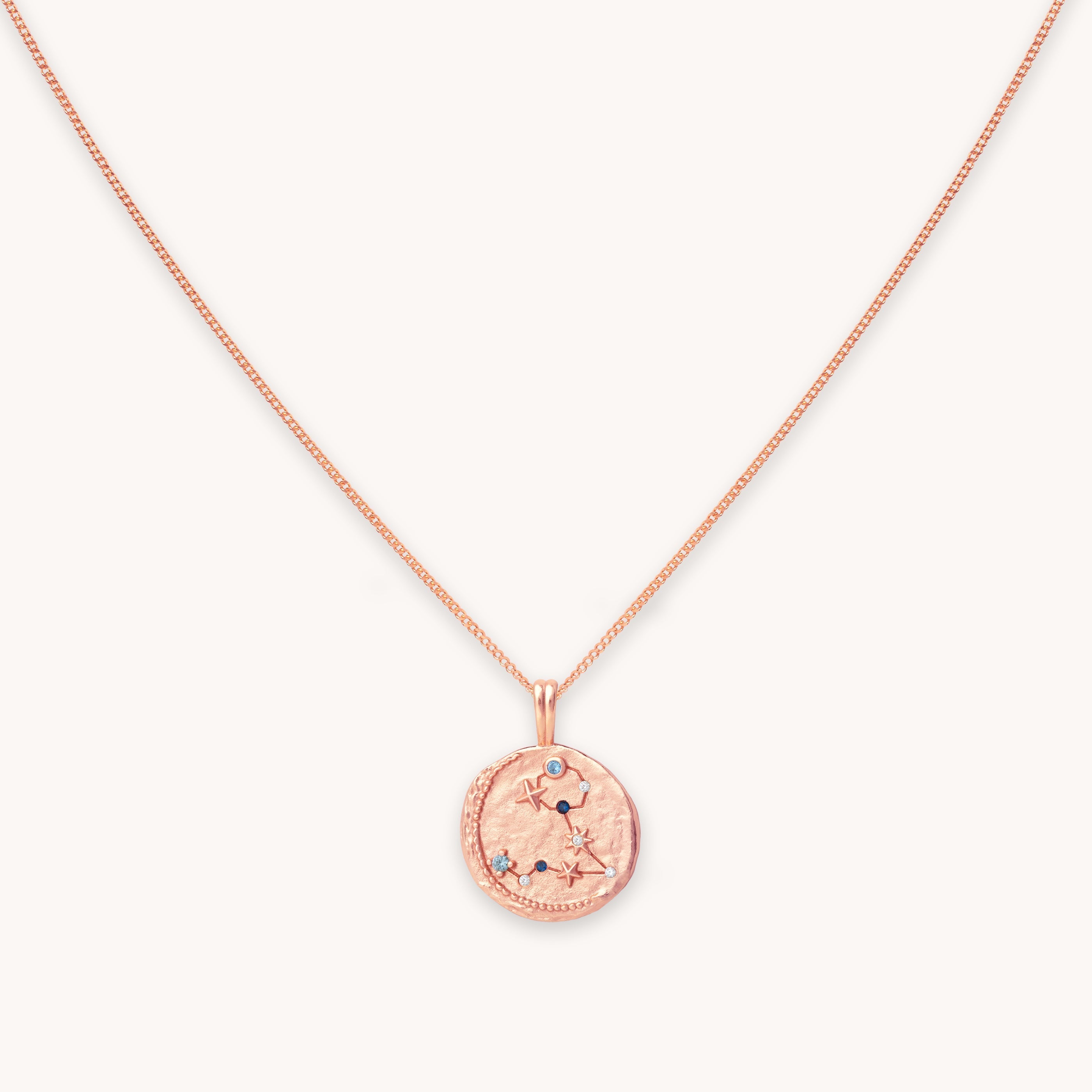 pisces rose gold necklace