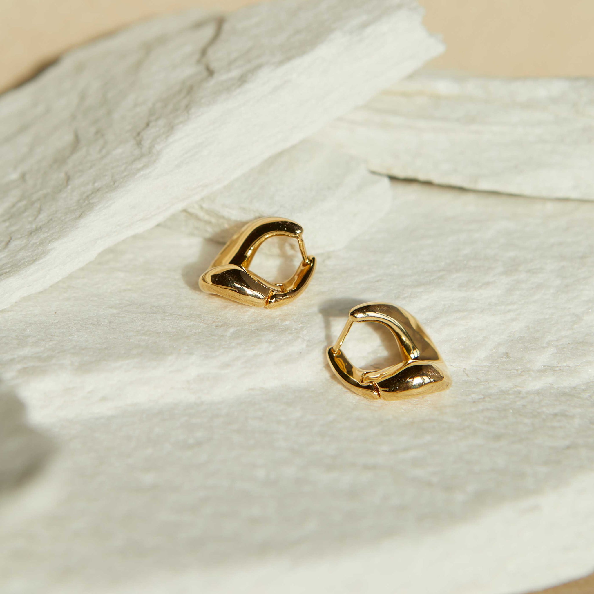 Molten Gold Hoops | Astrid & Miyu Earrings