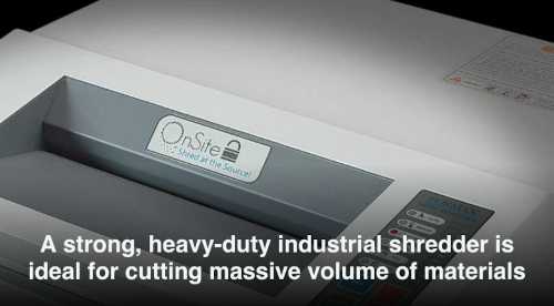 a strong, heavy-duty industrial shredder is ideal for cutting massive volume of materials