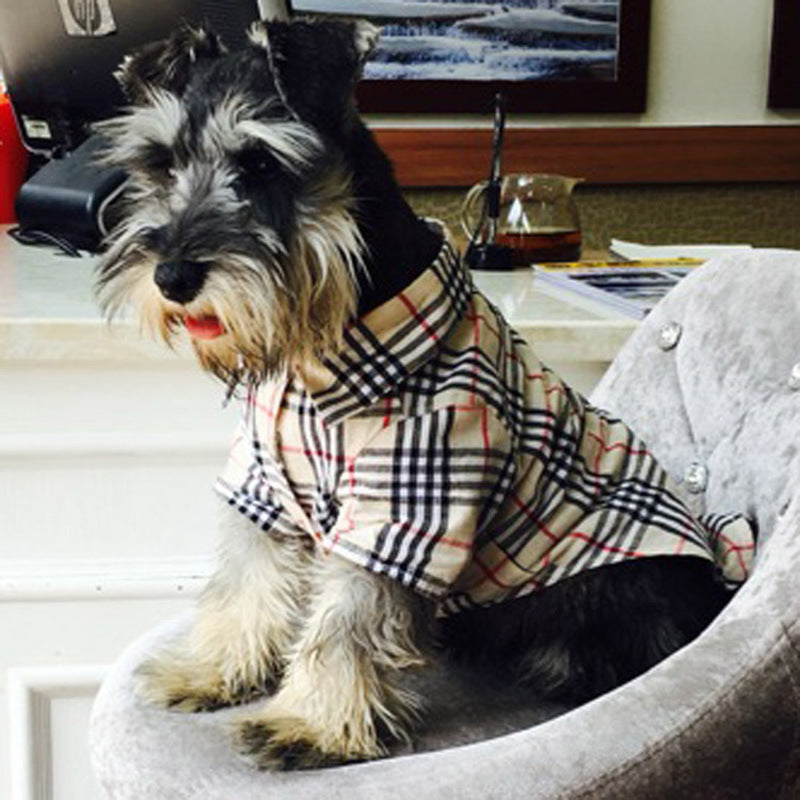 dog burberry shirt