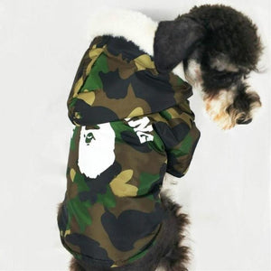 bape dog hoodie