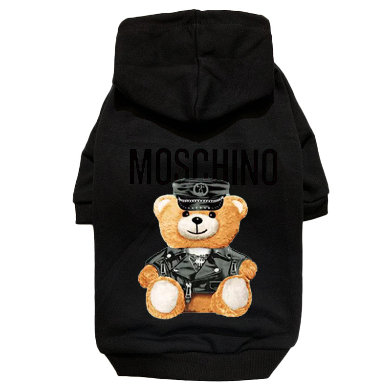 moschino hoodie bear