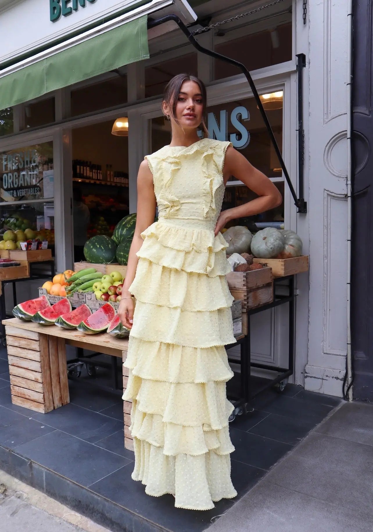 Sunset Ruffle Dress