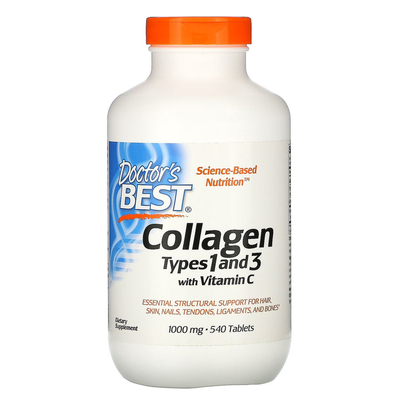 Doctor's Best Collagen Types 1 & 3 with Vitamin C 1000mg ...