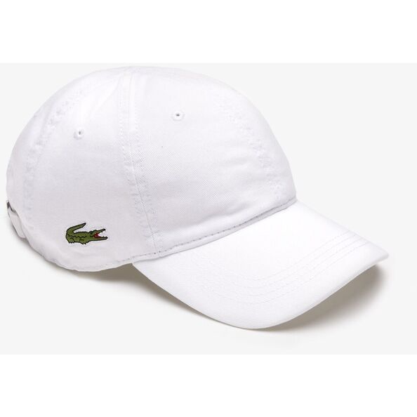 white lacoste hat