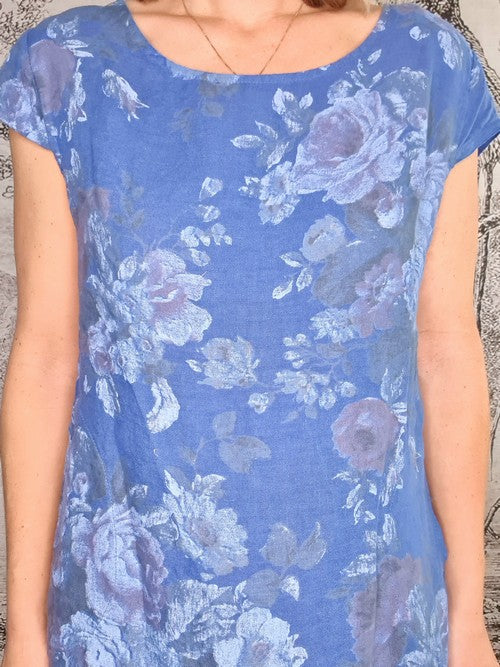 Helga May Kennedy Dress (SMALL) : Scarlett Rose - Cobalt – Oxfords Clothing