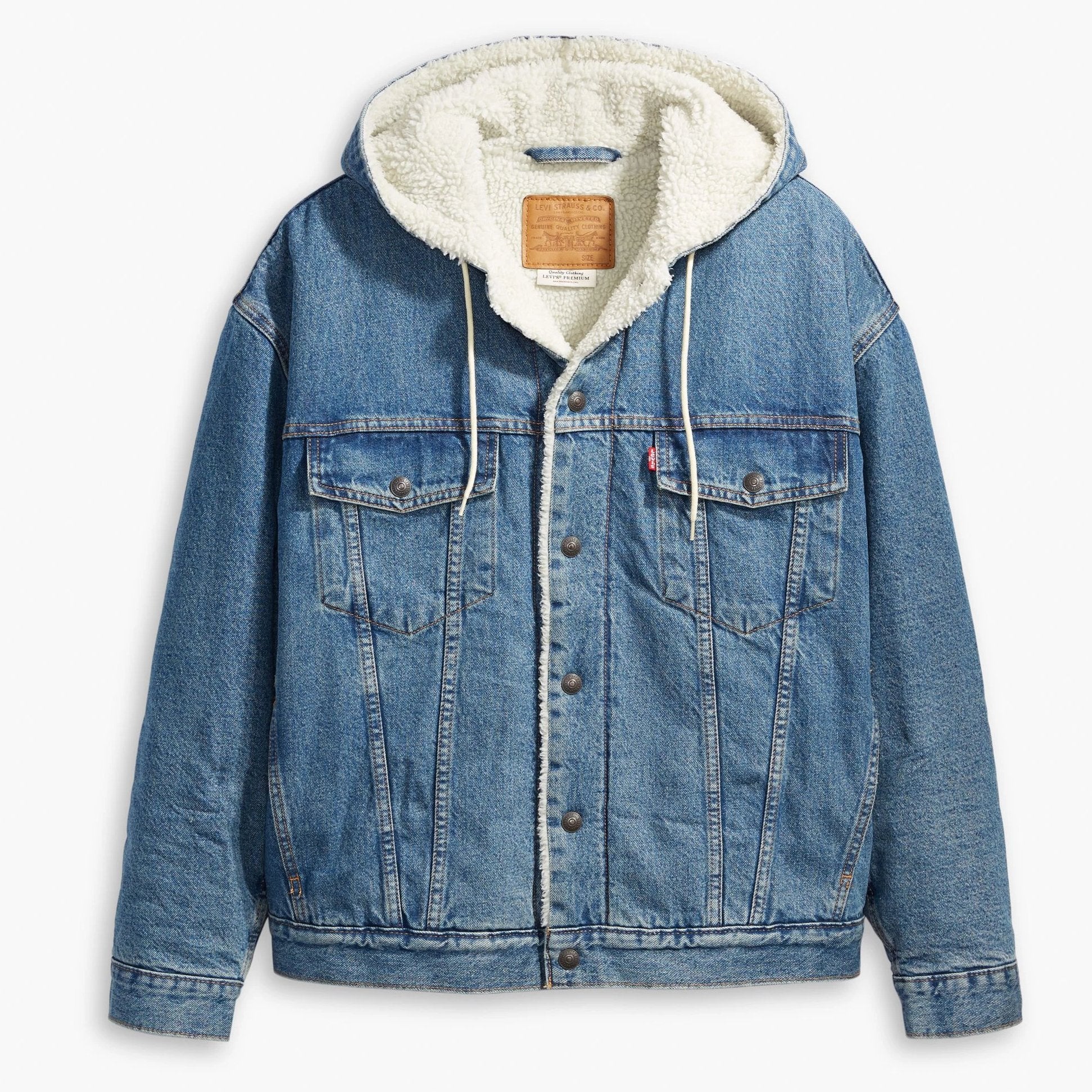 Levi's Hooded Sherpa Campfire Trucker Jacket – Oxfords Clothing