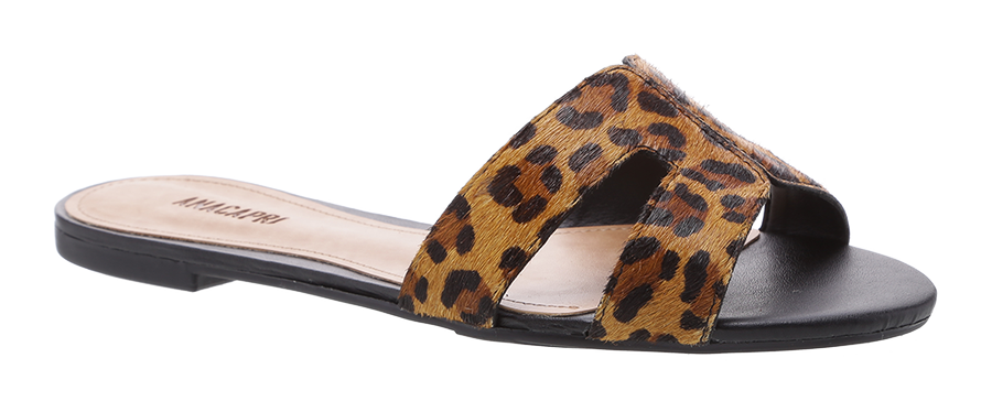 cheetah slip on flats