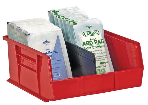 Open Front Stacking Bins for Bandages and Pharmacies