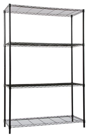 Black Epoxy Coated Wire Shelving Unit