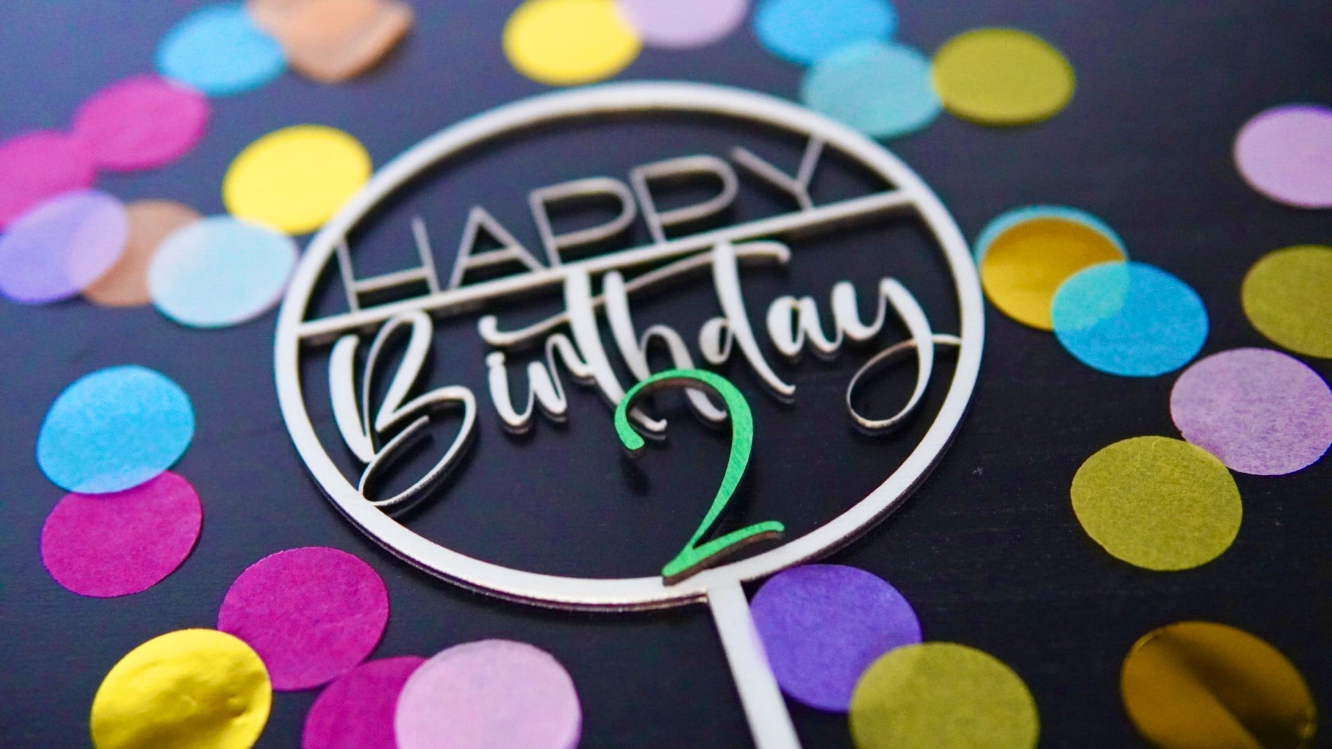 Cake topper birthday