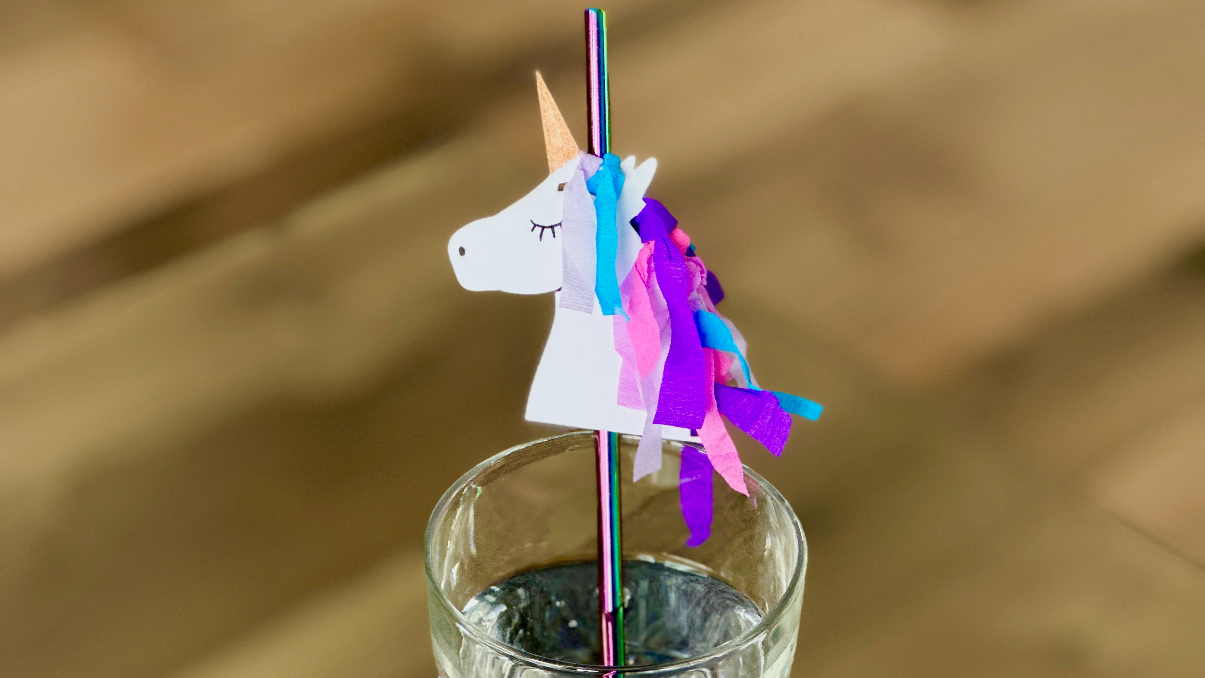 Unicorn straw