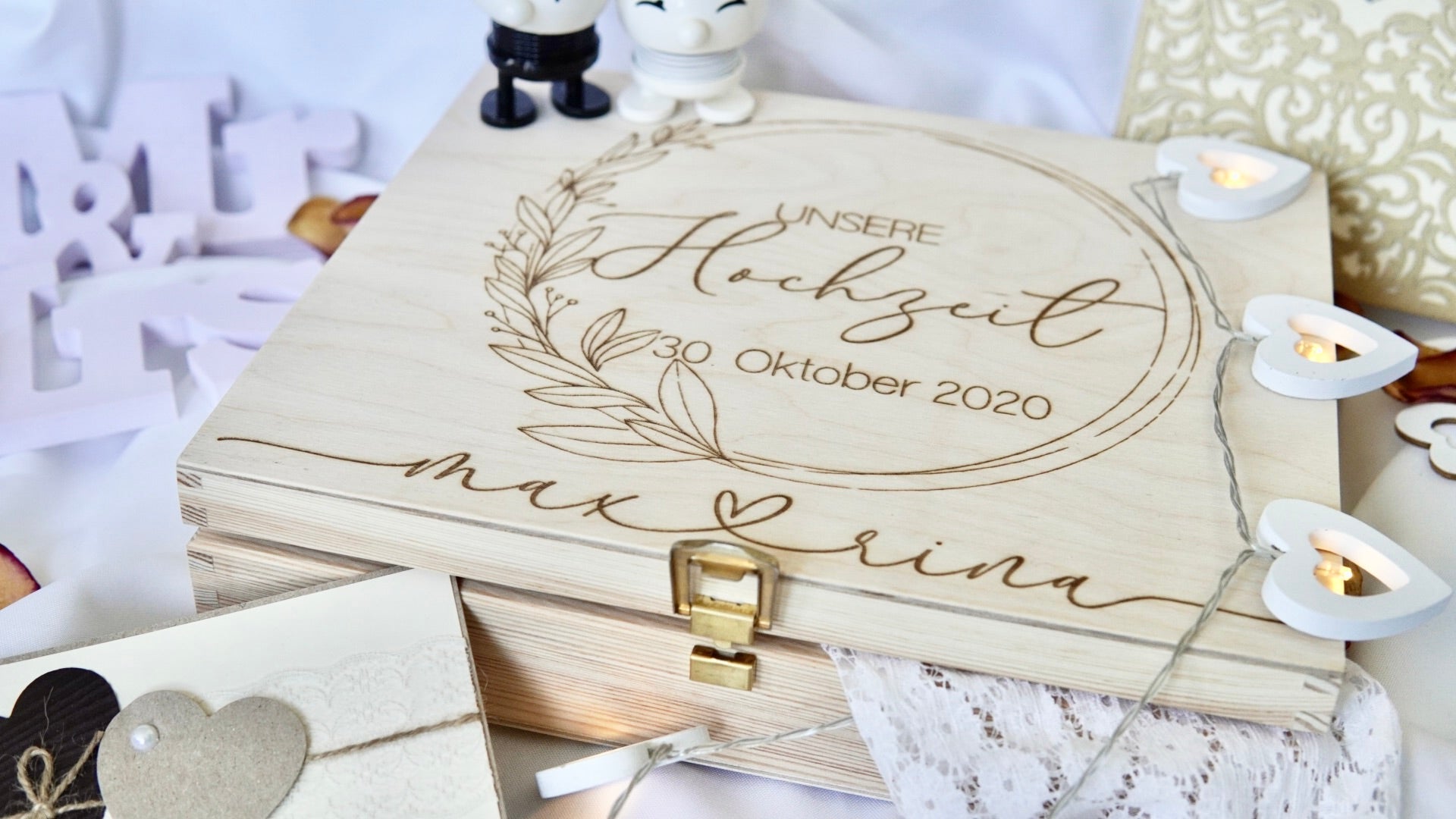 Caja de recuerdos de boda