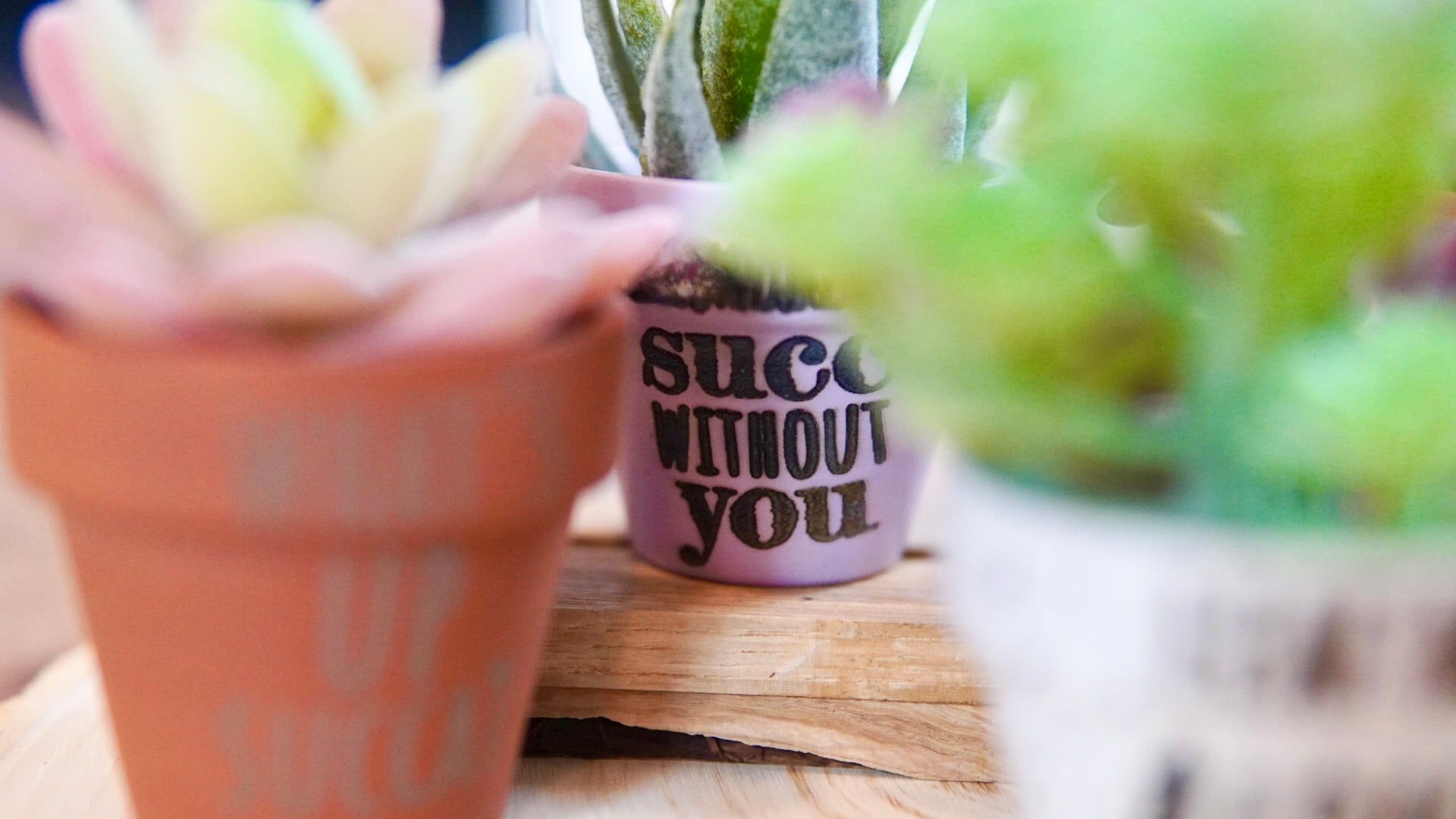 Engraved flower pot