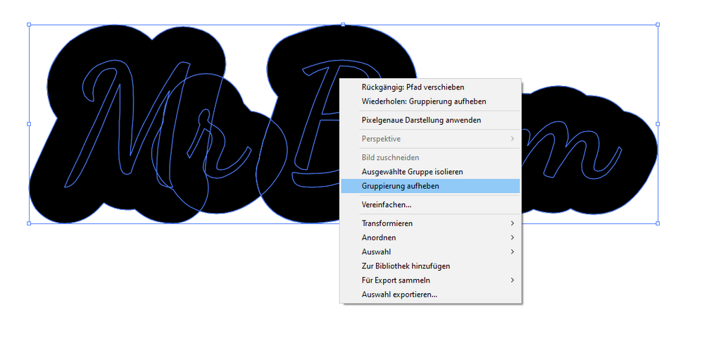 Cancel offset grouping