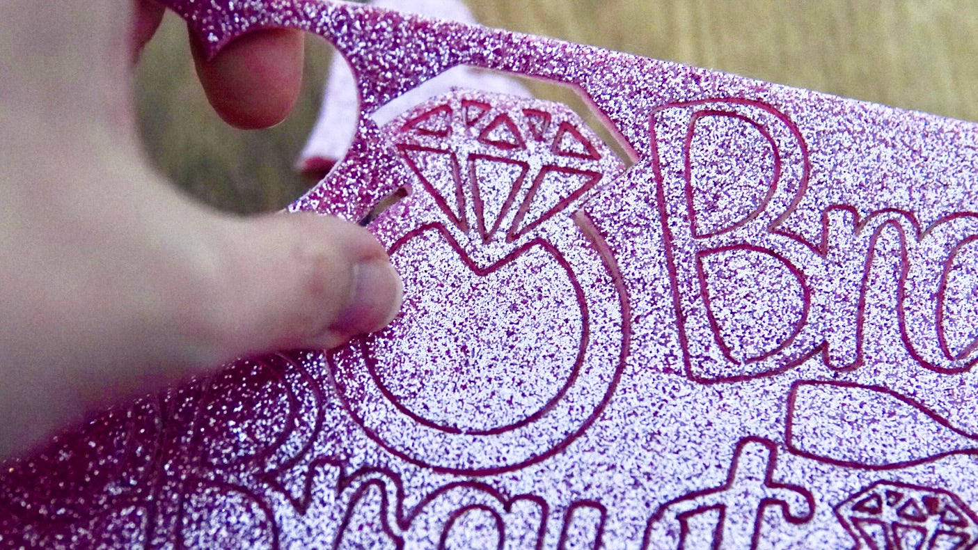 JGA glitter decoration