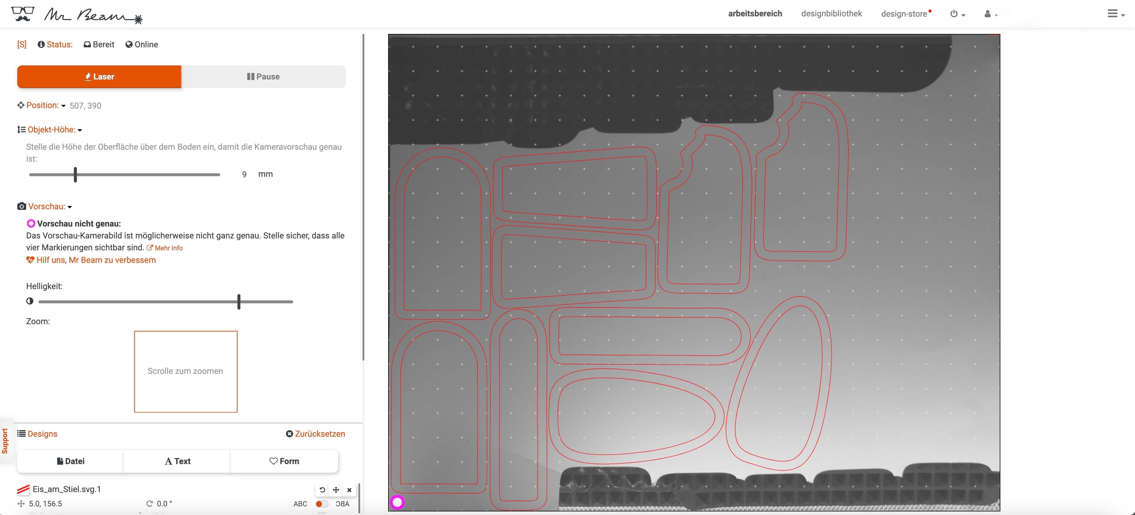 Laser cutter software