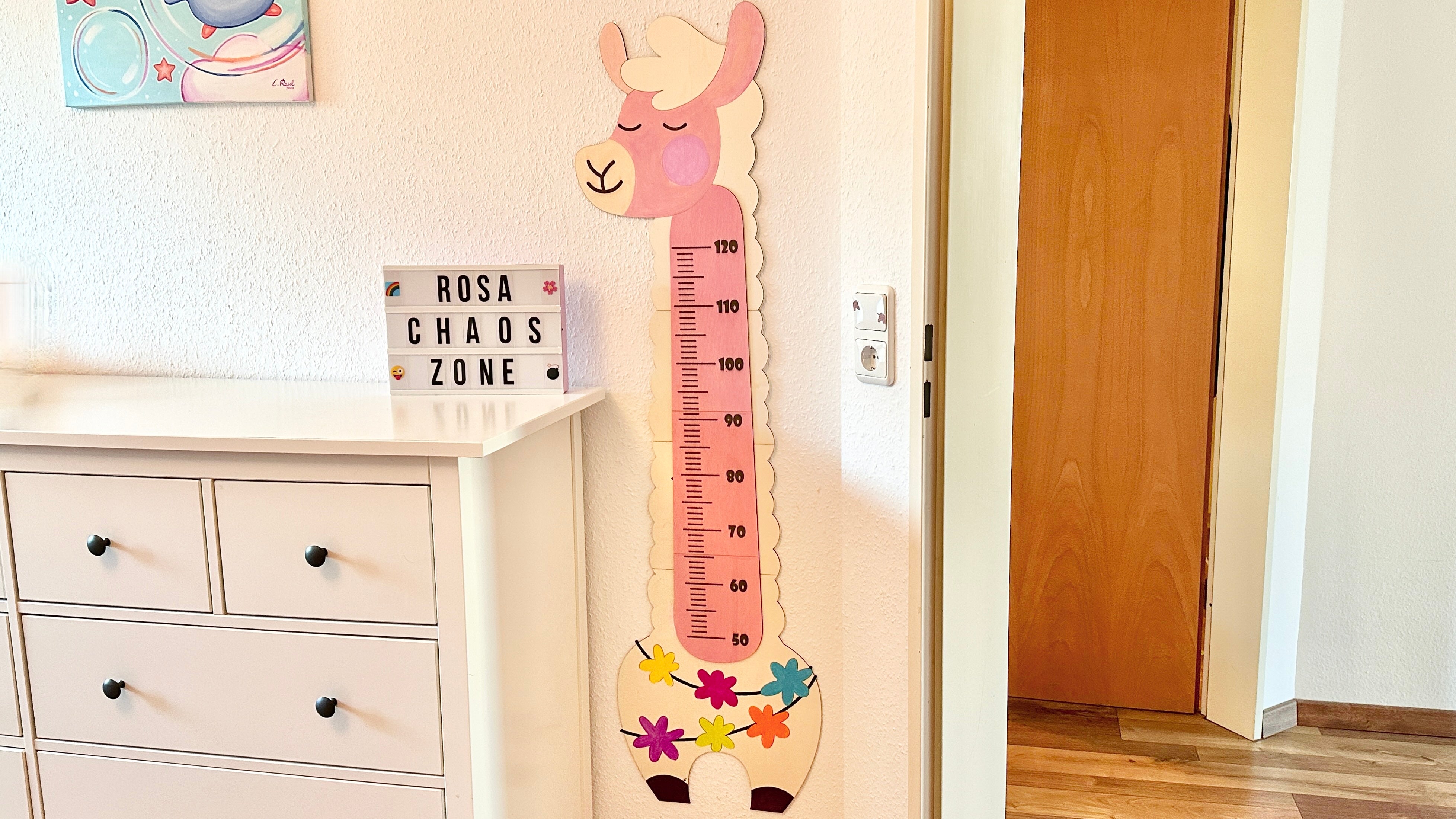 Height chart children's room