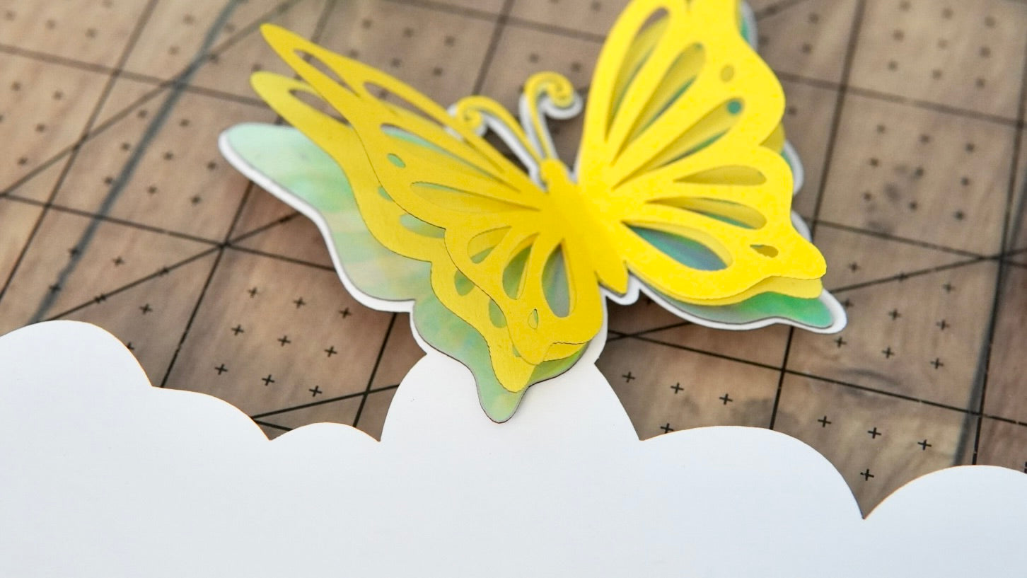 Butterfly with 3D effect