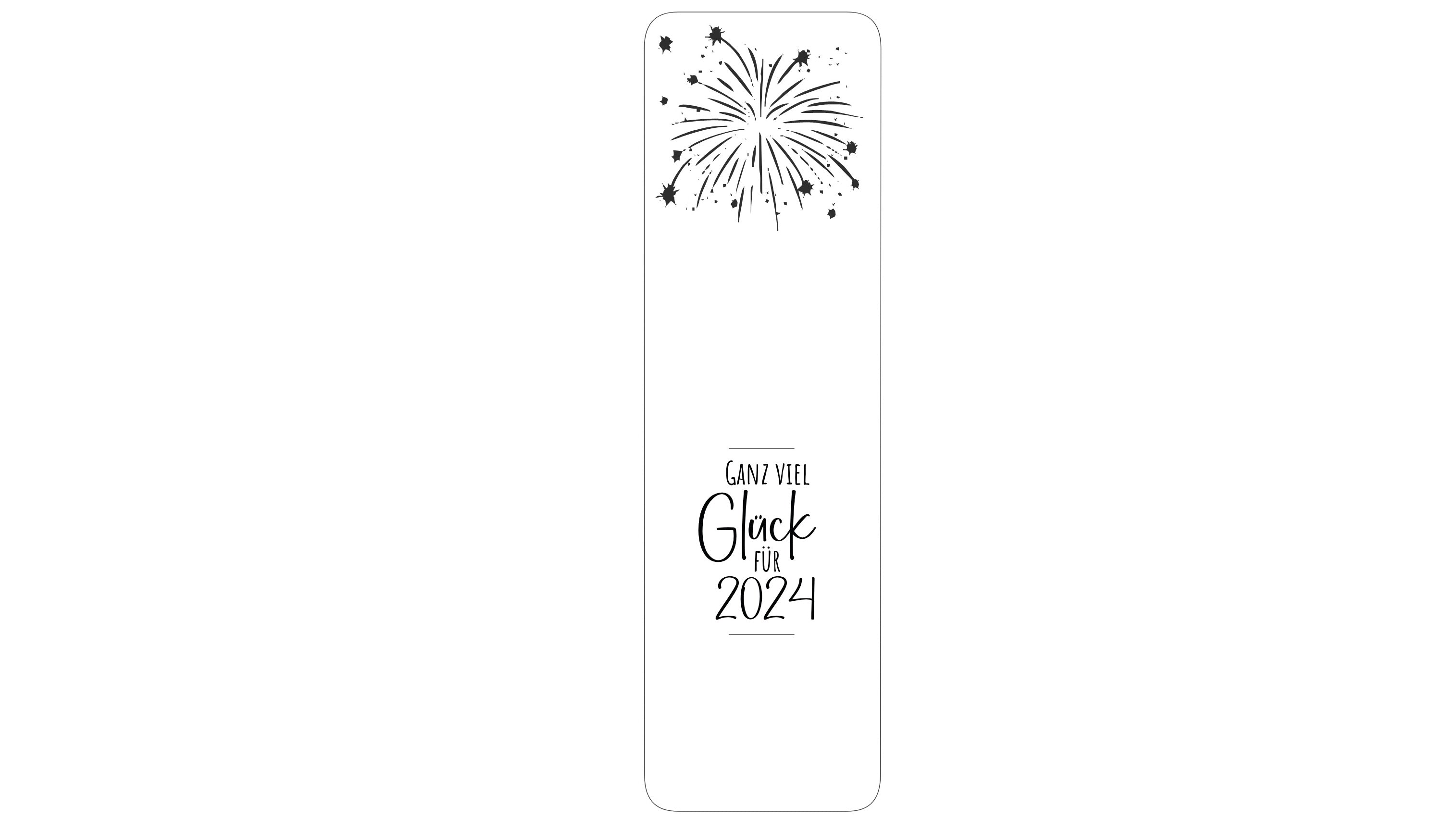 Template New Year's Eve gift