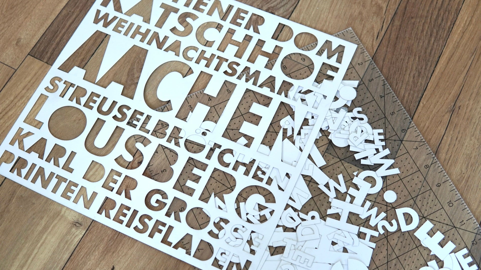 Stadtbild aus Tonpapier