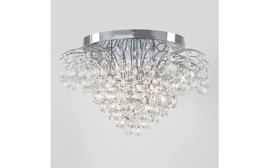 Crystal droplet ceiling light