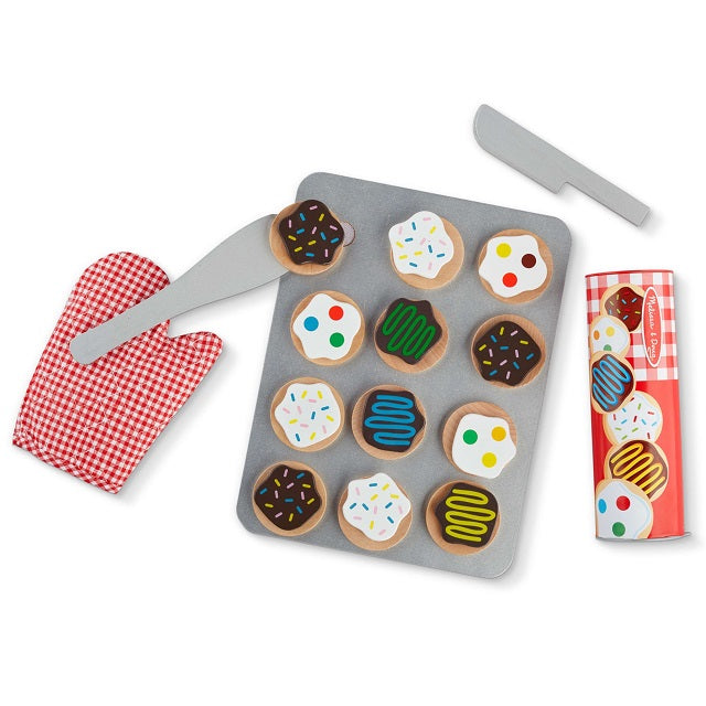 Melissa & Doug Slice & Bake Wooden Cookie Play Food Set