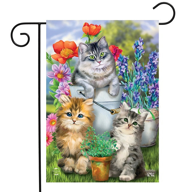 Briarwood Lane Garden Cats Garden Flag — Ellington Agway